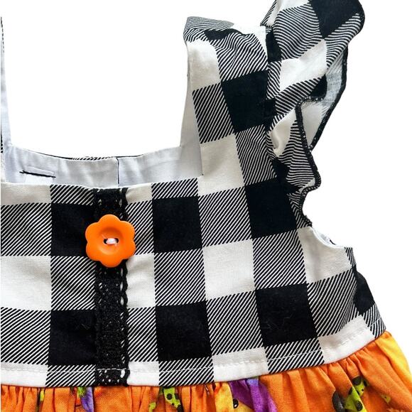 Girls Halloween Ruffle Dress Size 3 NWOT - Picture 2 of 6